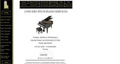 Desktop Screenshot of concertpitchpiano.com